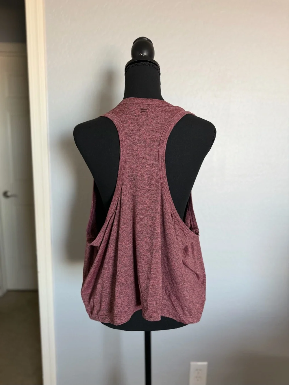Fabletics Heathered Mauve Racerback Tank - Picture 2 of 3